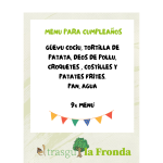 Comida para fiestas de cumpleaños infantiles 